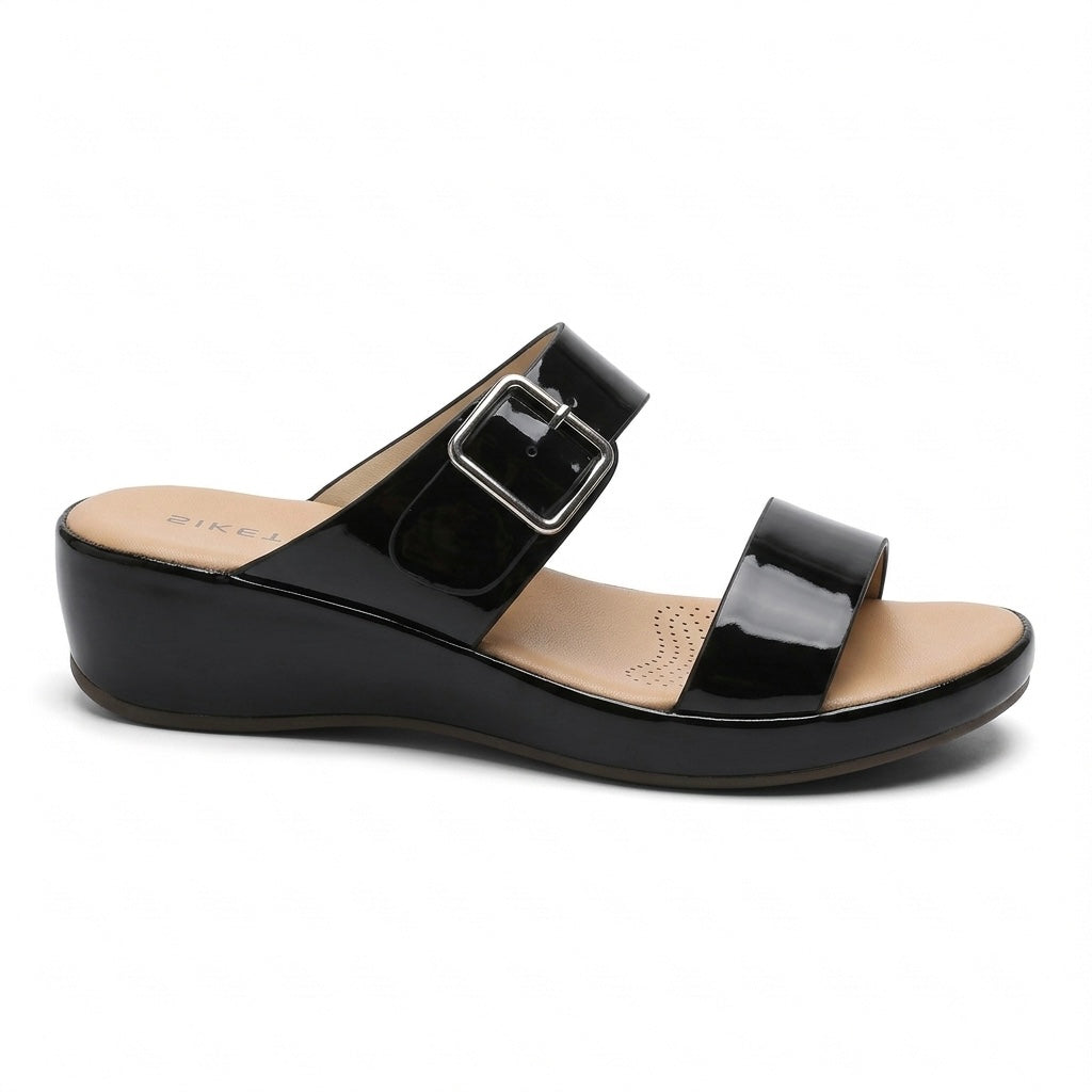 Brie Comfort Buckled Summer Sliders