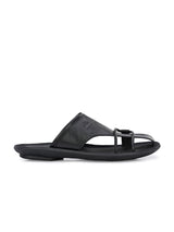 Bravur Black Leather Sliders HT