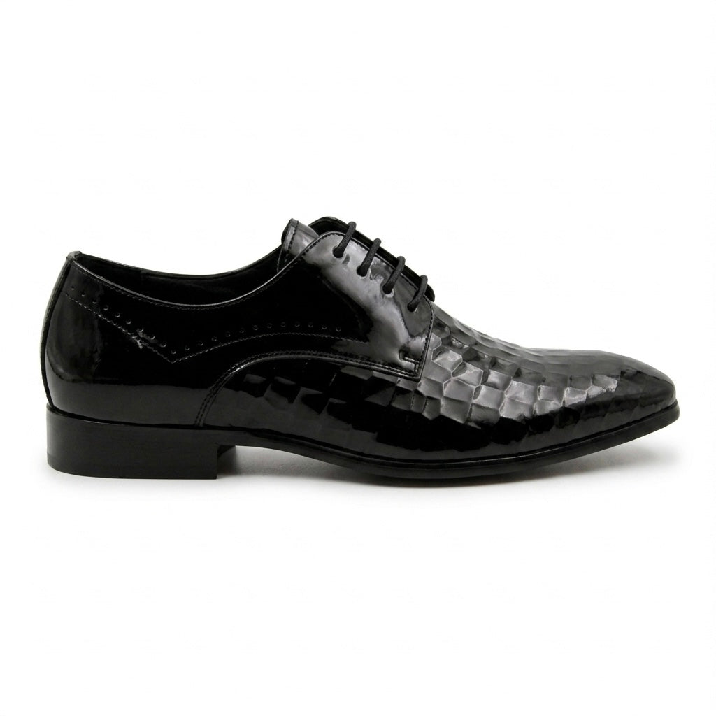 Zaria Premium Formal Patent Leather Derby Shoes
