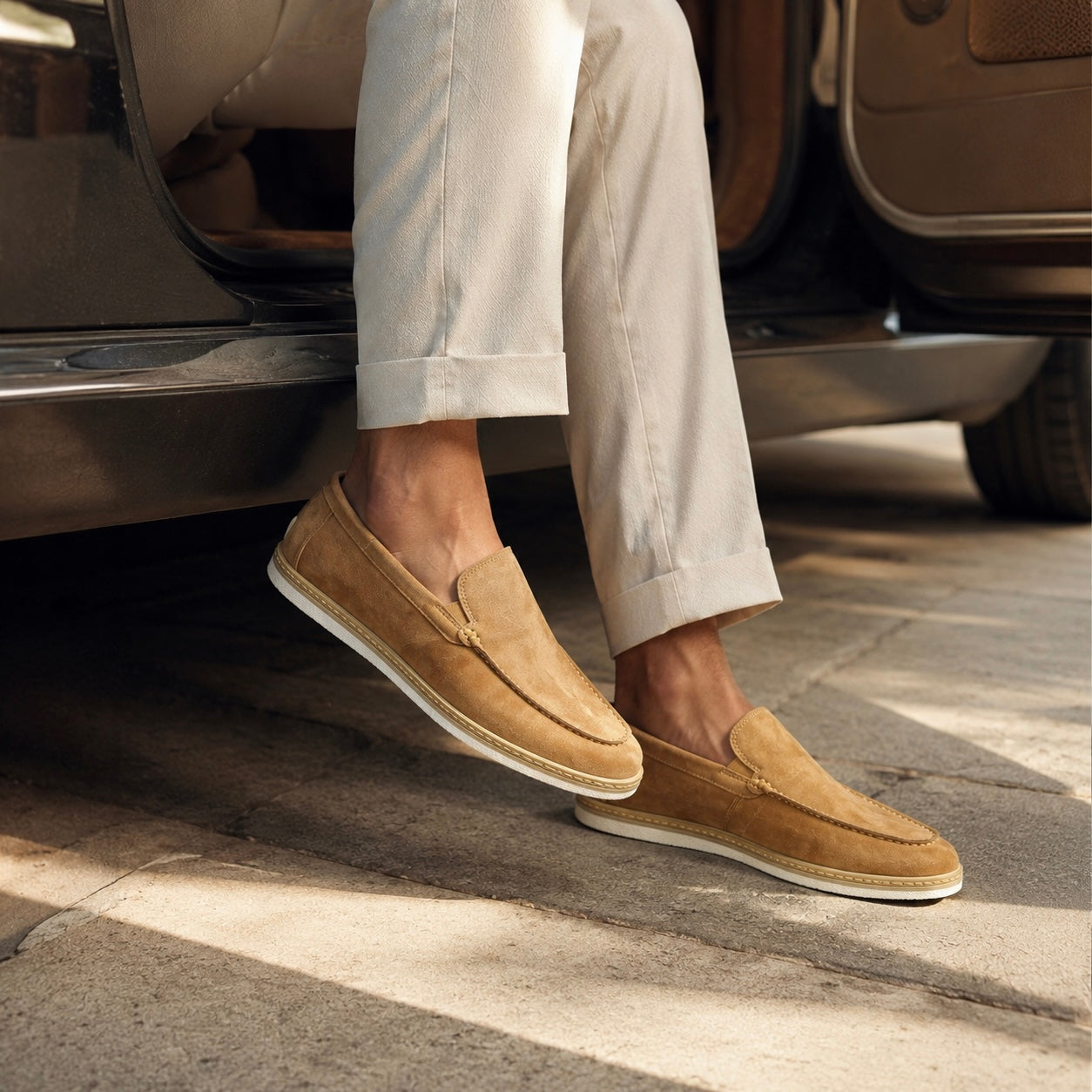 Fernando Premium Suede Leather Slip-On Loafers