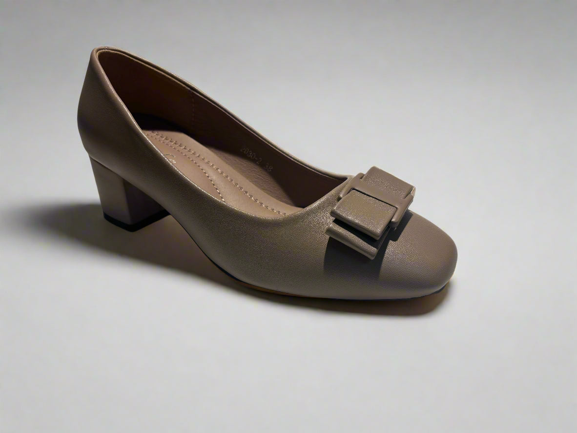 Kiki Bow Block Heels