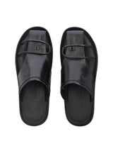 Bravur Black Leather Sliders HT