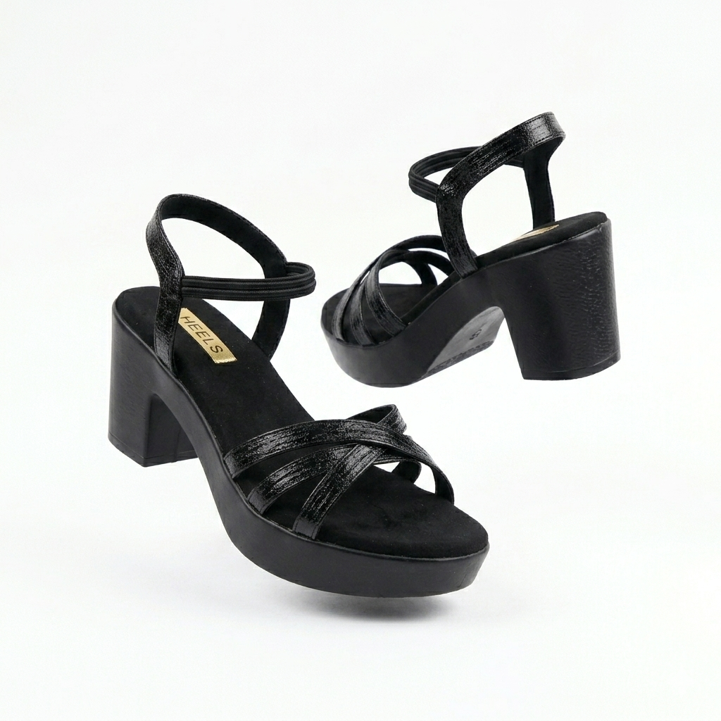 Alba Platform Peep Toe Block Heel Sandals