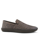 Romano Brown Leather Ethnic Slip ons