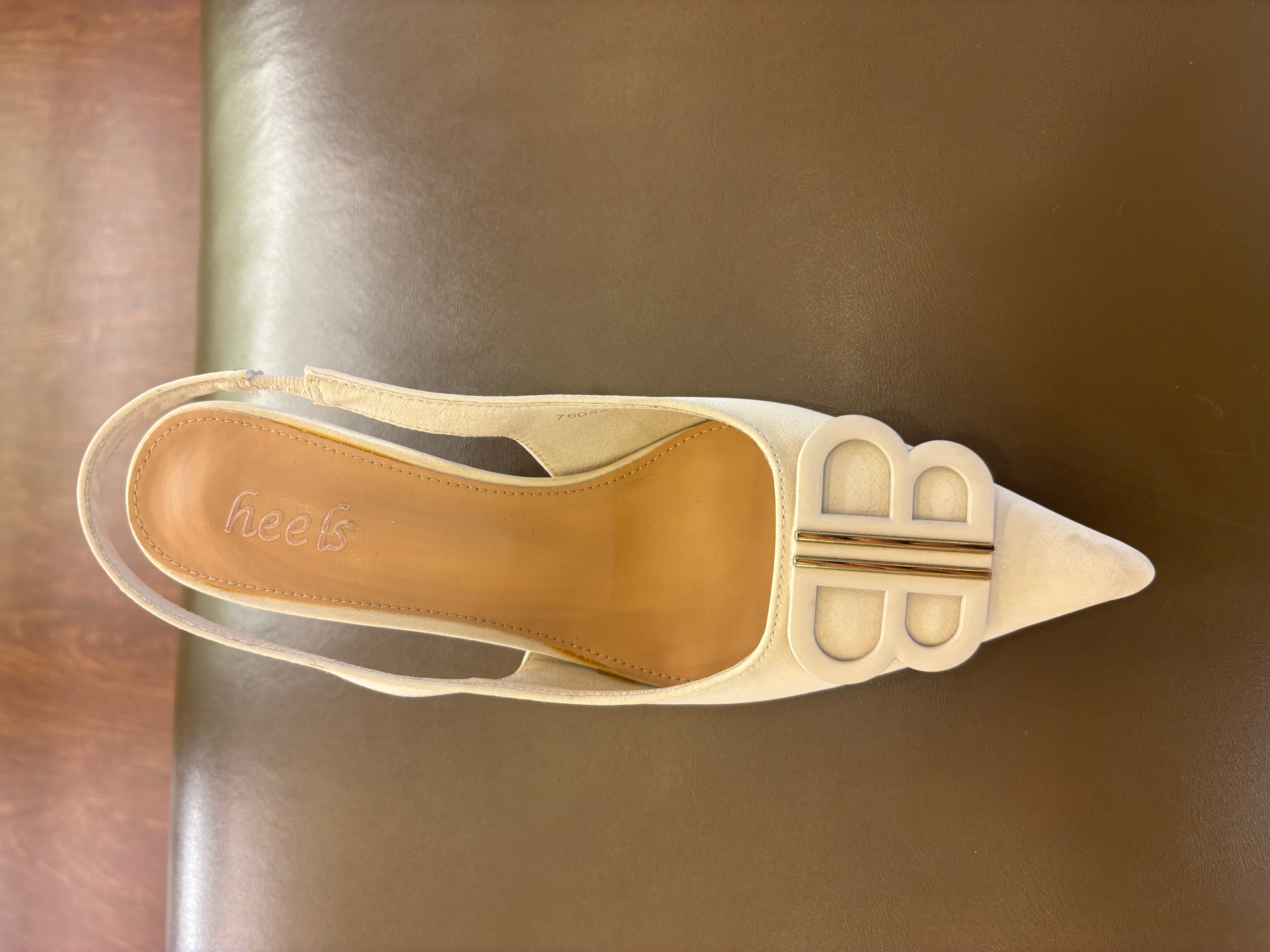 Brie Premium Slingback Kitten Heels