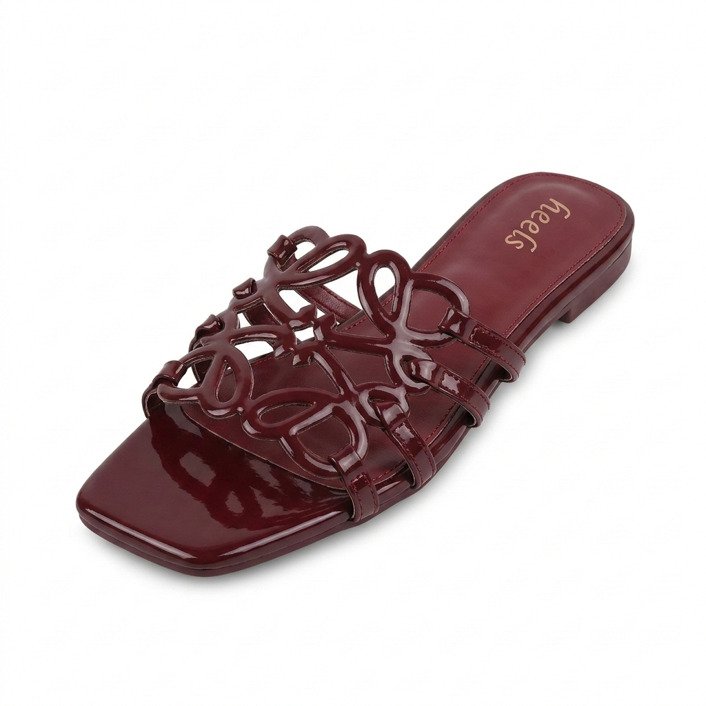 Lola Laser Cut Cushioned Summer Sliders