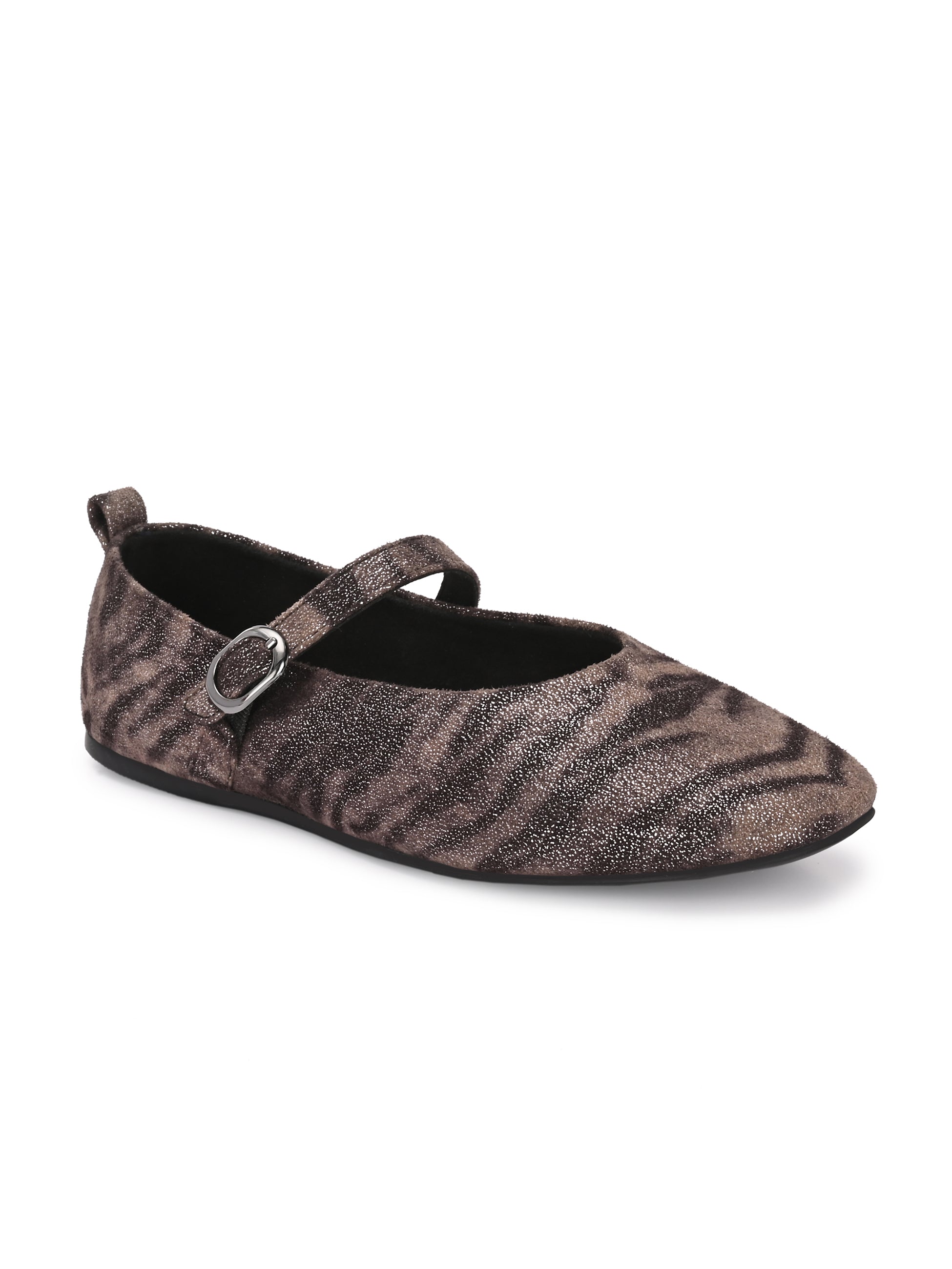Monterose Leather Flat Mary Janes - The Heels India