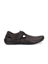 Brunel Leather Velcro Roman Sandals HT