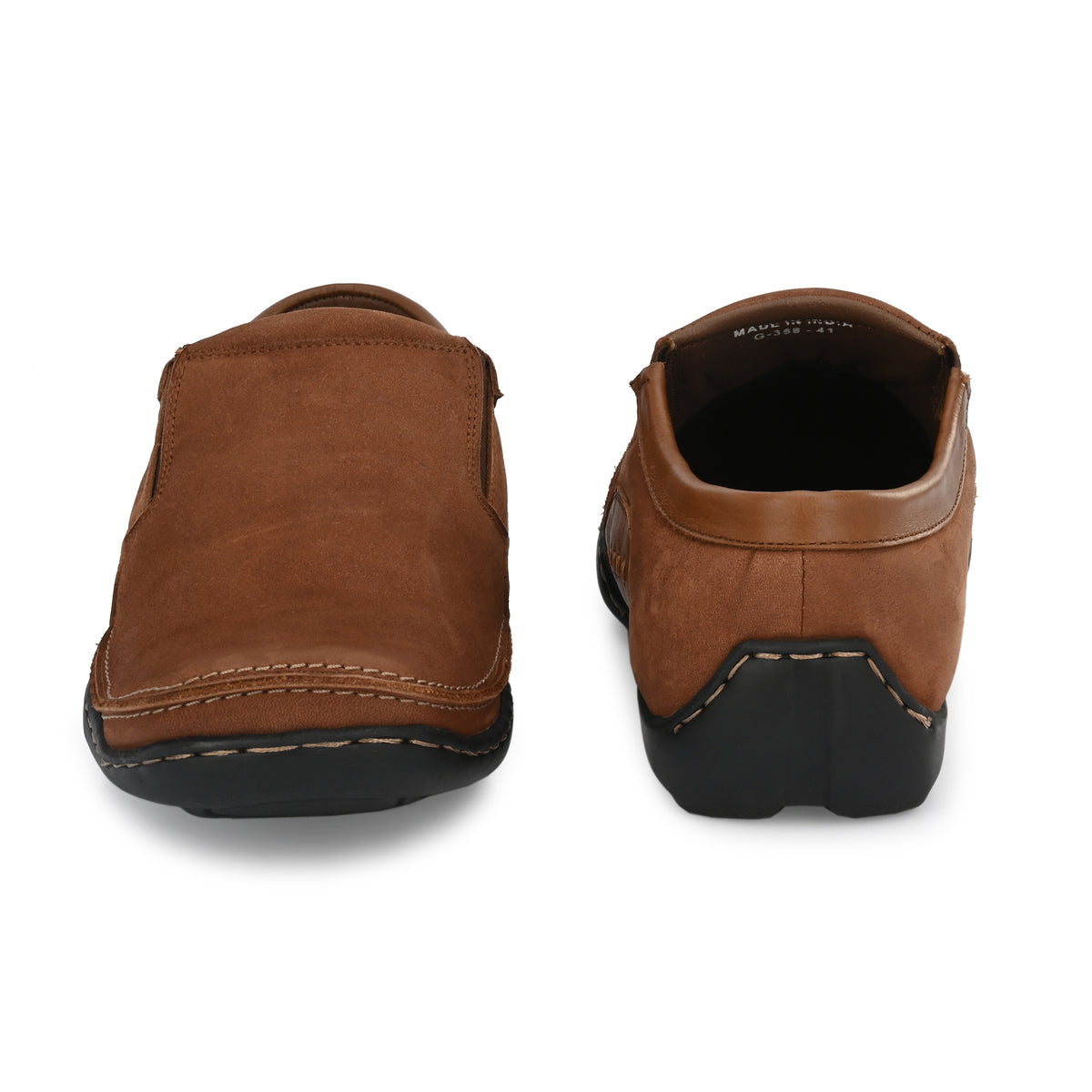 Warren Leather Broad Fit Casual Loafers