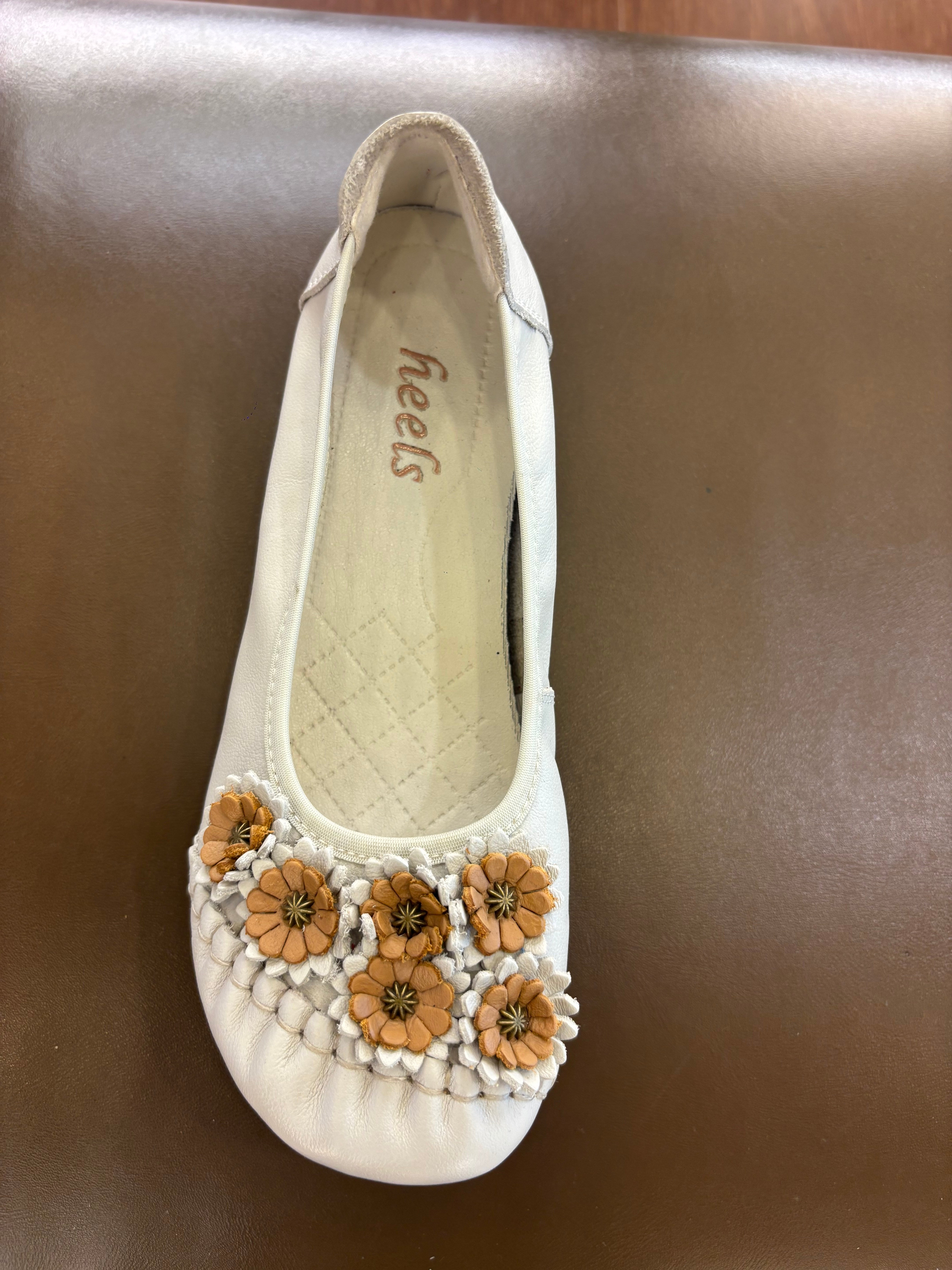 Flora 2.0 Premium Leather Cushioned Ballerinas