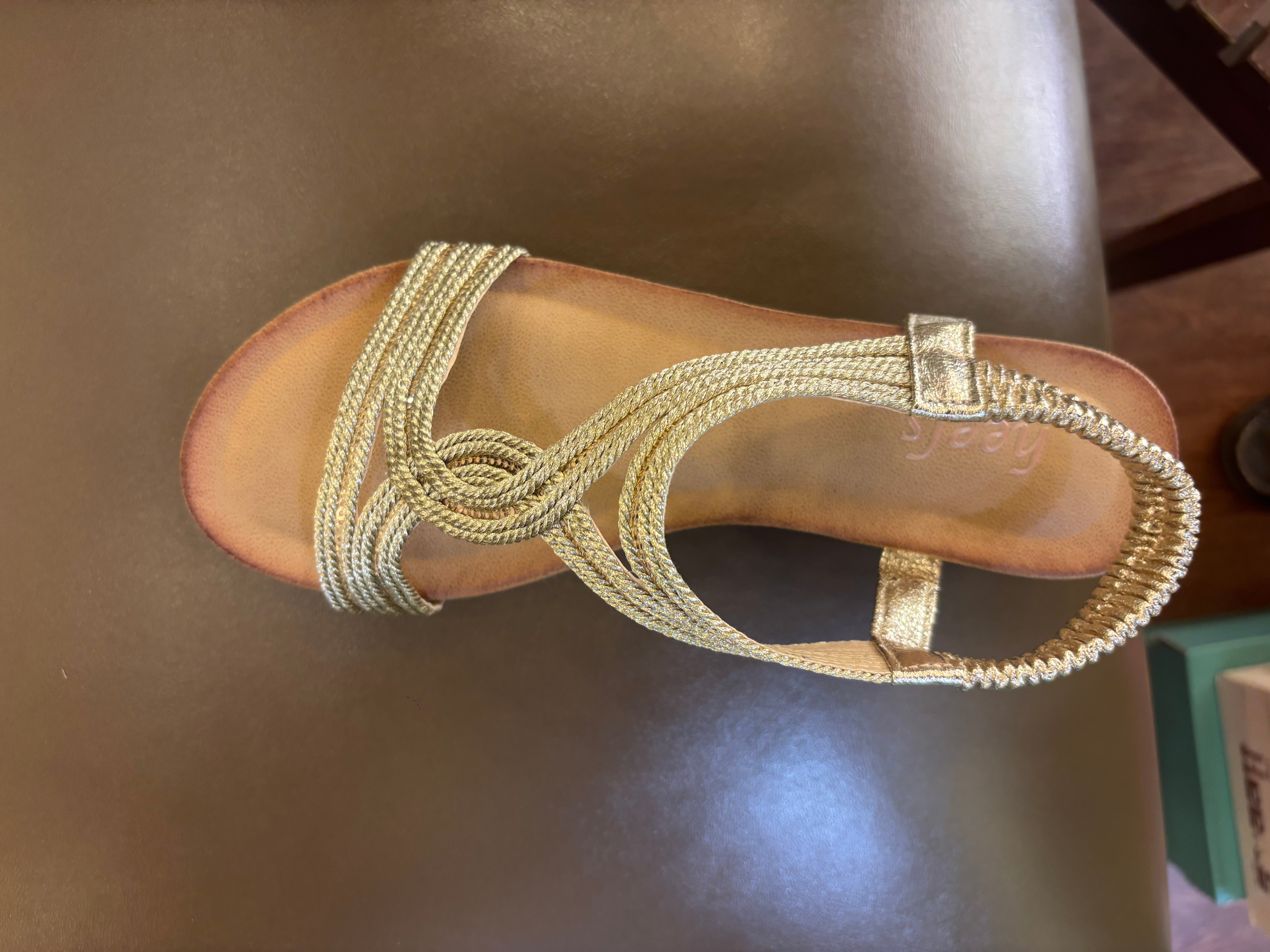 Cynthia Wedge Back Elastic Crochet Sandals - The Heels India
