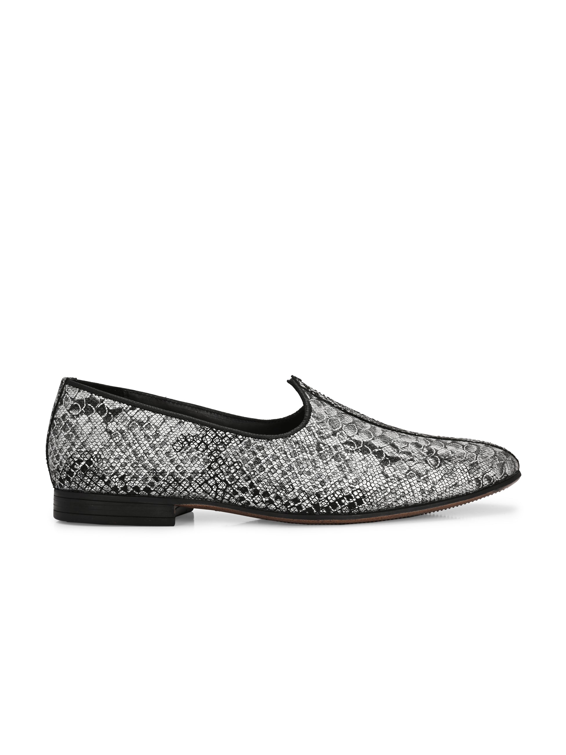 Nawab Printed Leather Juttis