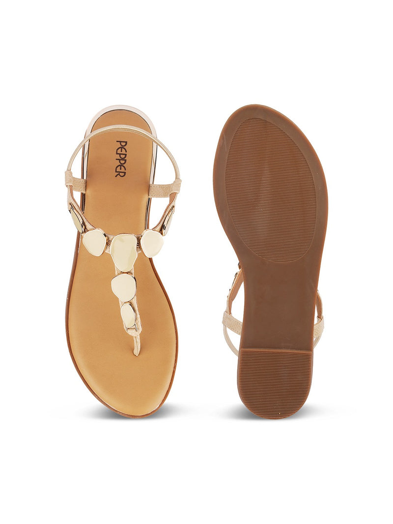 Gitano Flat Back Elastic Sandals