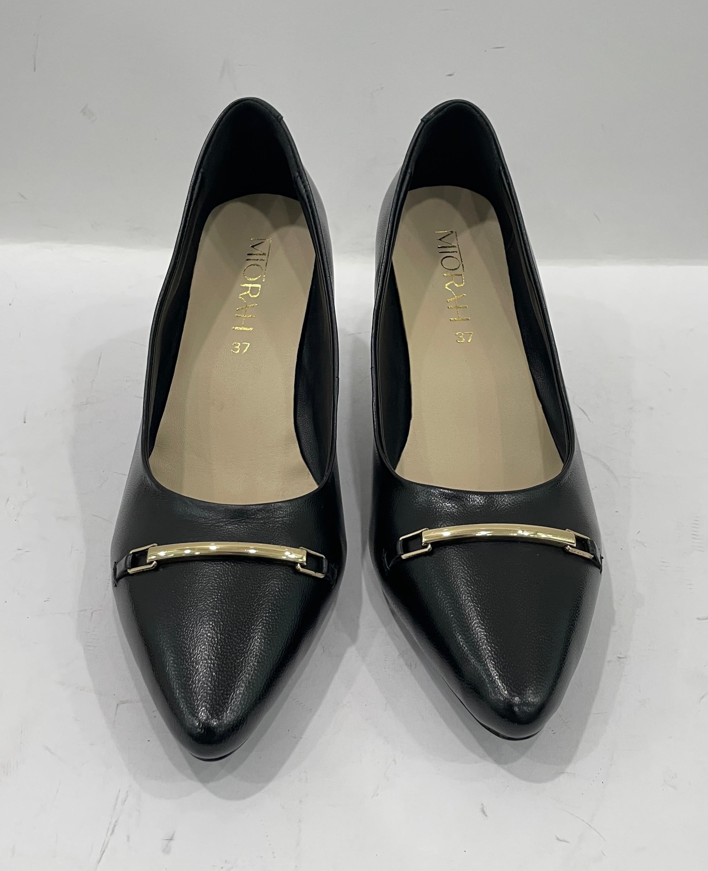 NOA Premium Leather Kitten Heels