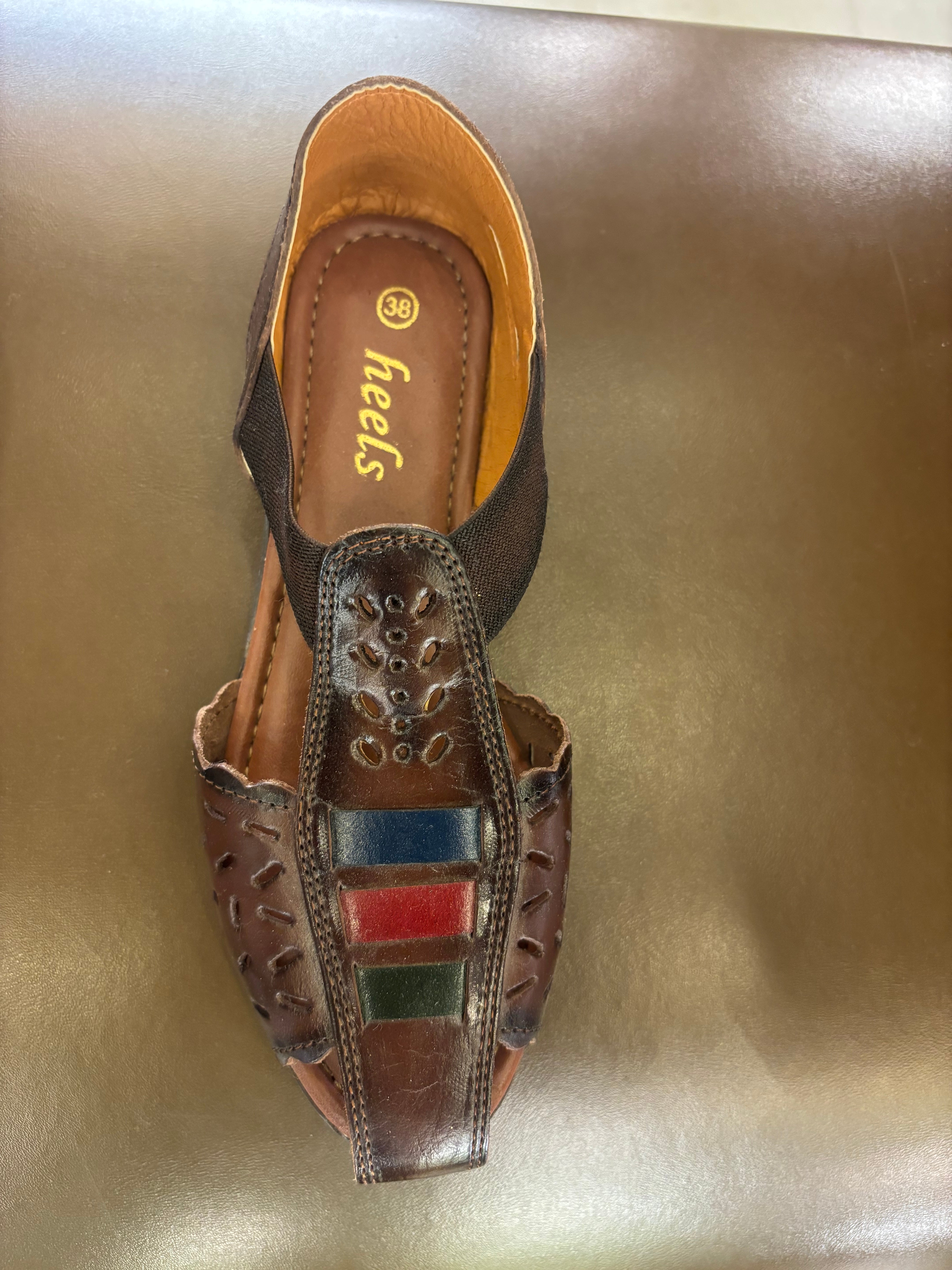 Fida Ethnic Leather Roman Sandals
