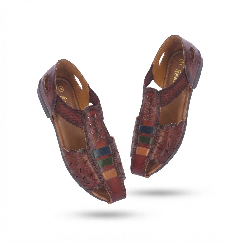 Fida Ethnic Leather Roman Sandals