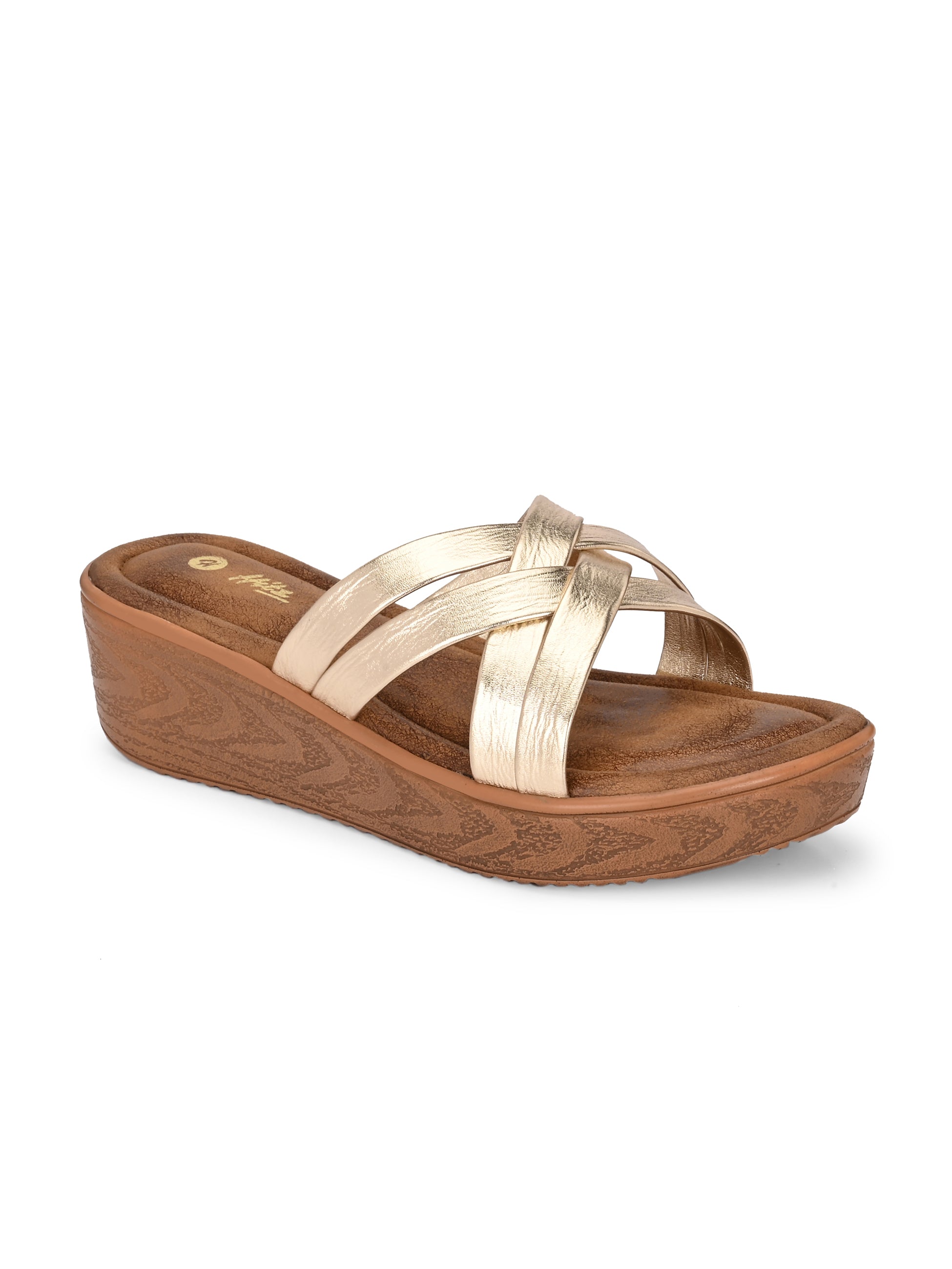 Kaiva Wedge Cross Slippers