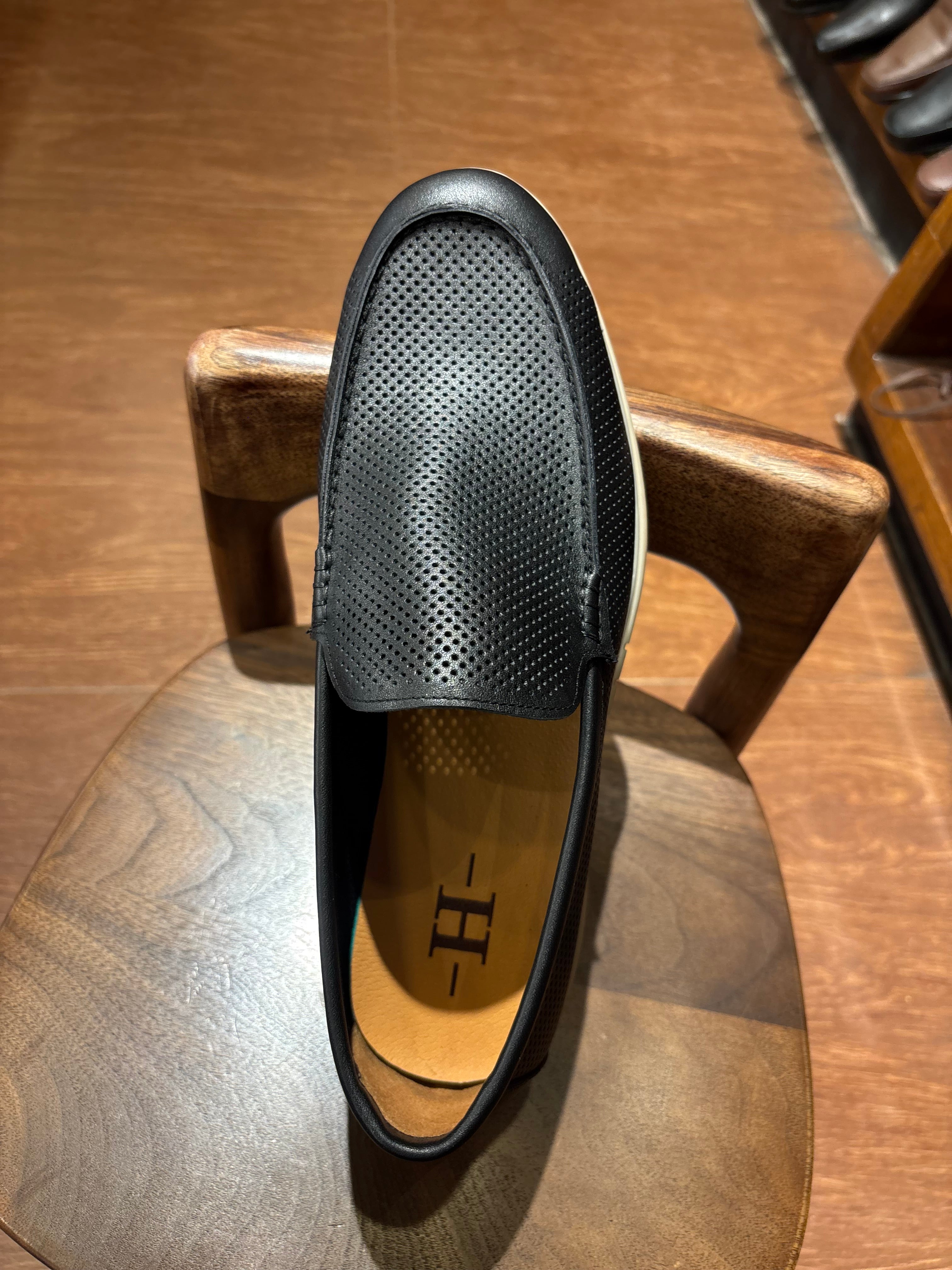 Jude Premium Perforated Leather Slip-On Loafers