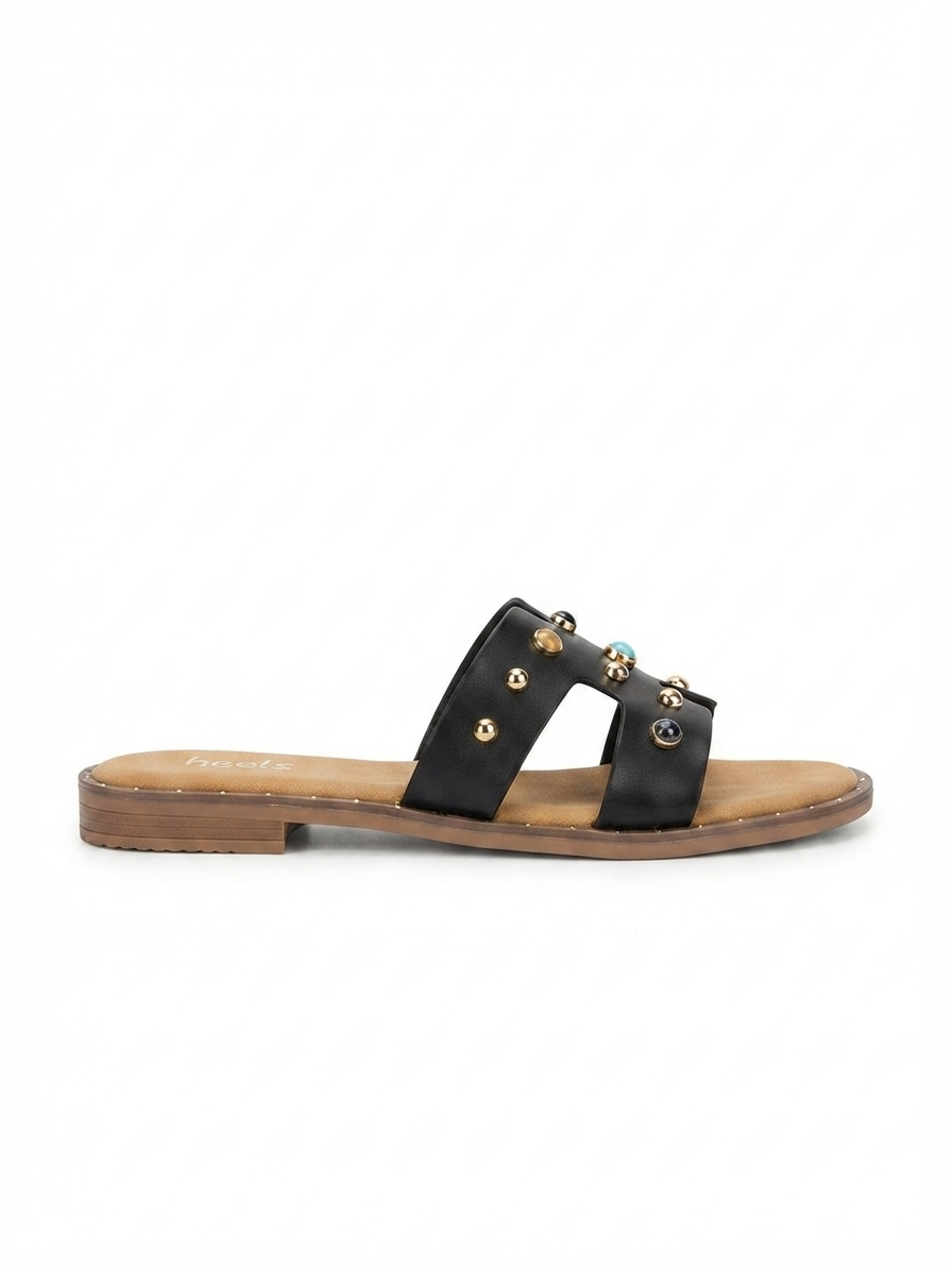 Alor Studded Embellished Summer Sliders