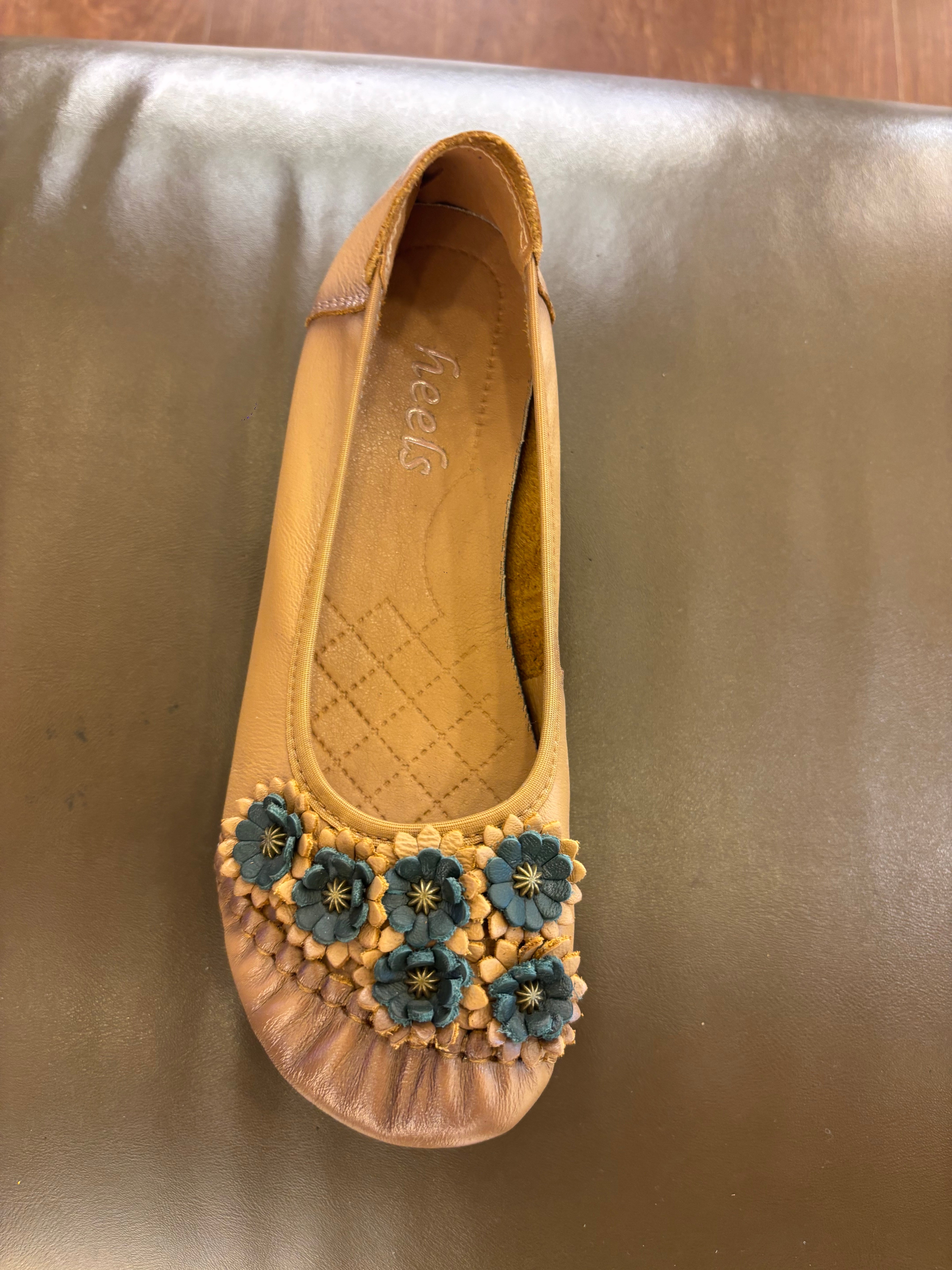 Flora 2.0 Premium Leather Cushioned Ballerinas
