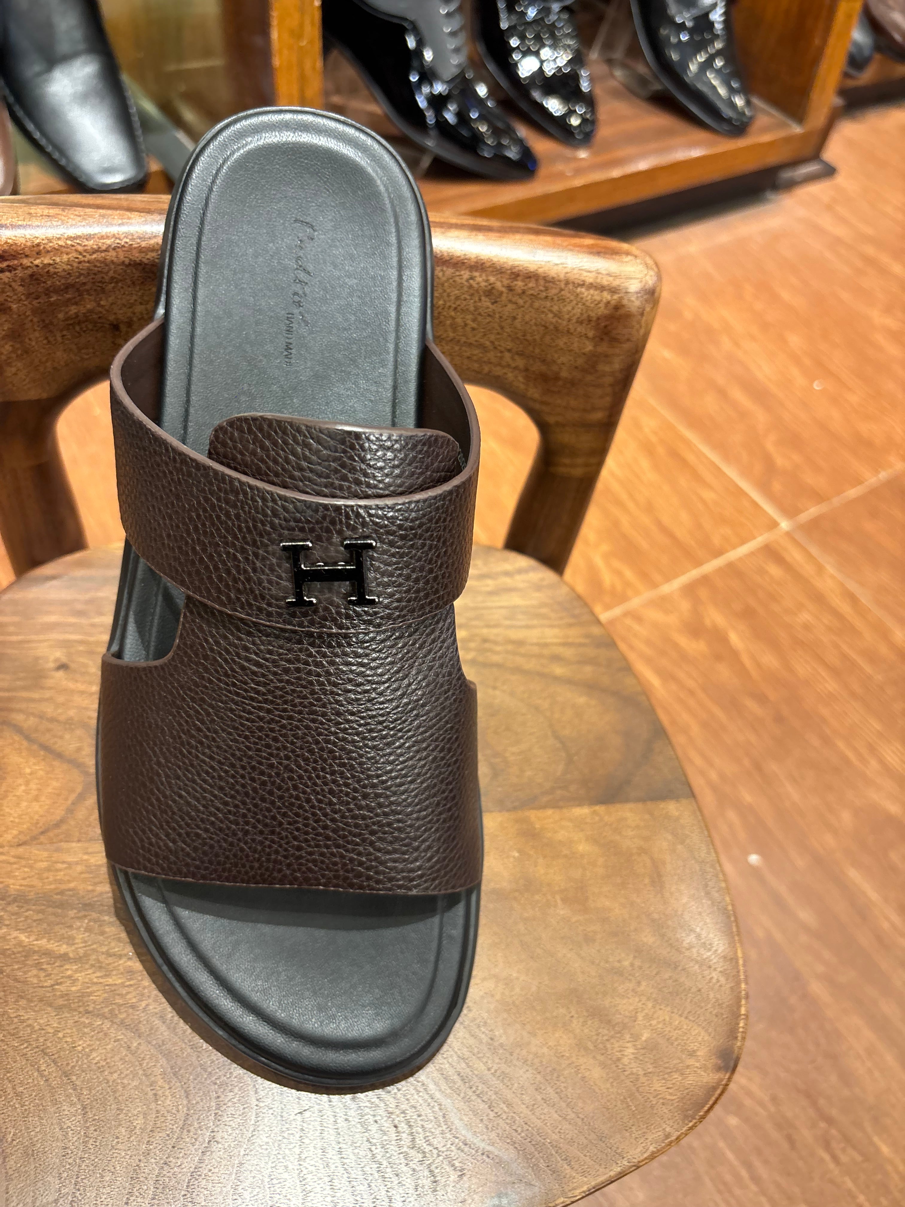 Edward Premium Leather Sliders