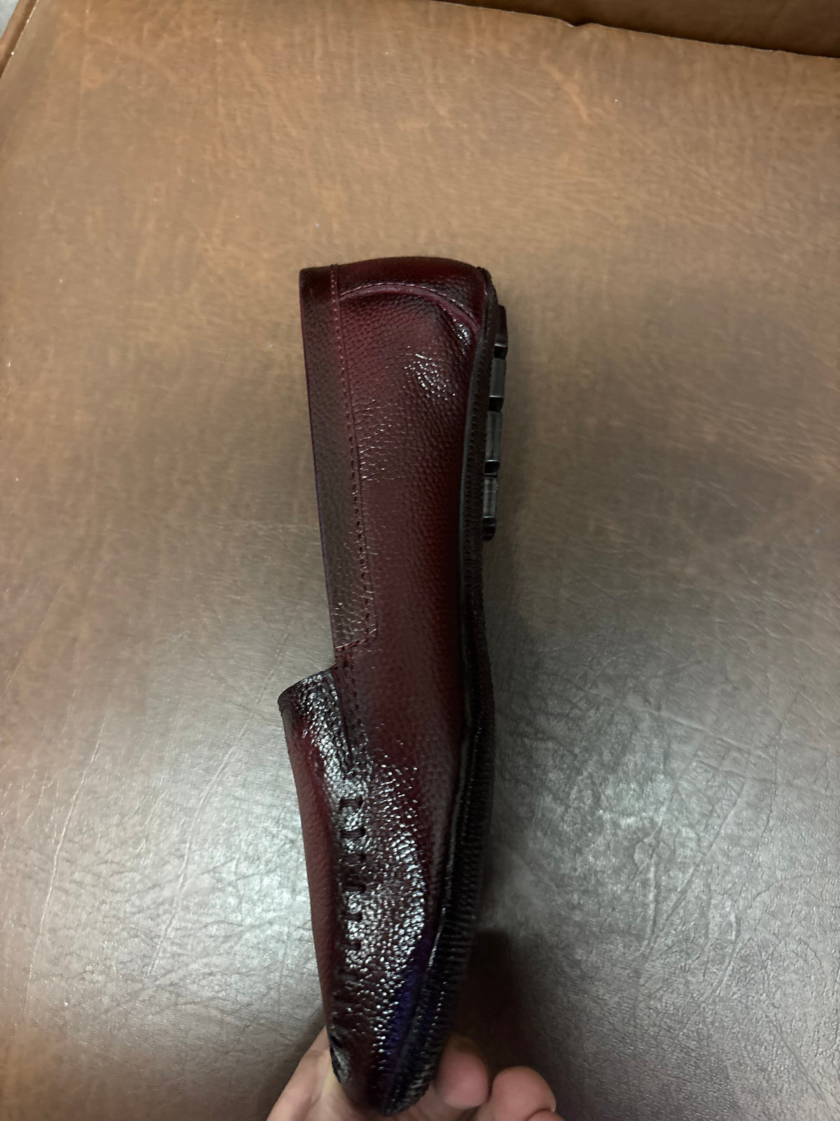 Lizzy 3.0 Leather Classic Ballerinas in Maroon - The Heels India