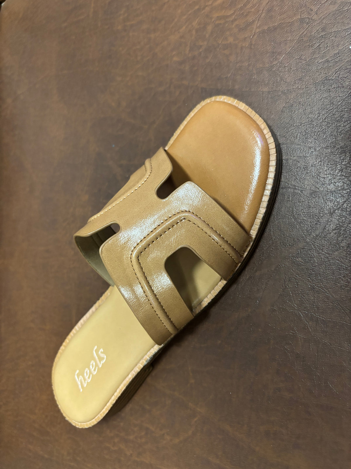 Nysa Cushioned Mid Heel Sliders