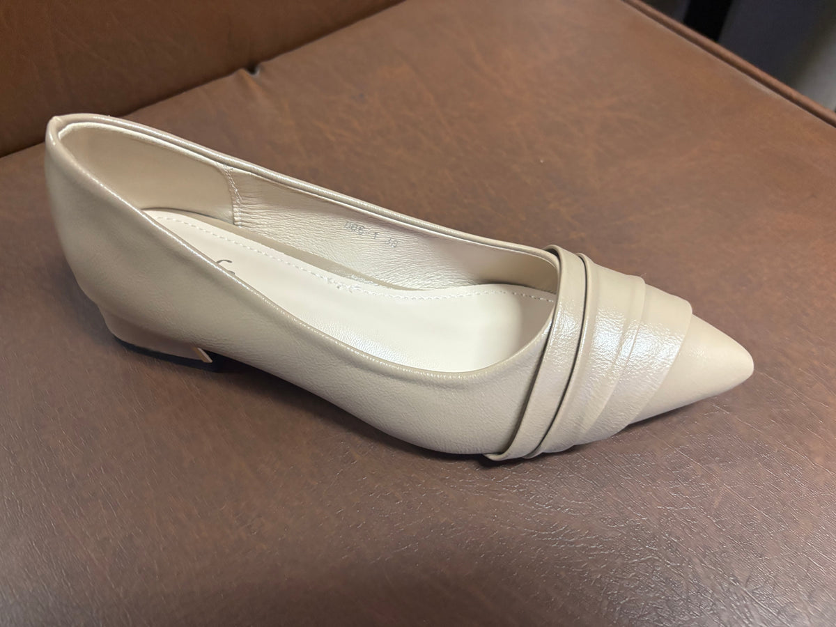 Hailey 2.0 Swirl Pointed Mid Heel Ballerinas