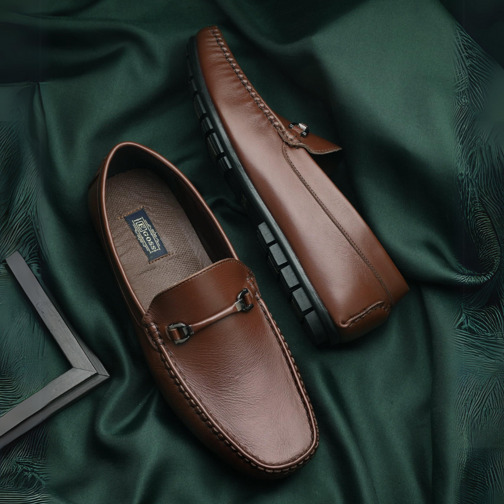Puyol Leather Cushioned Loafers