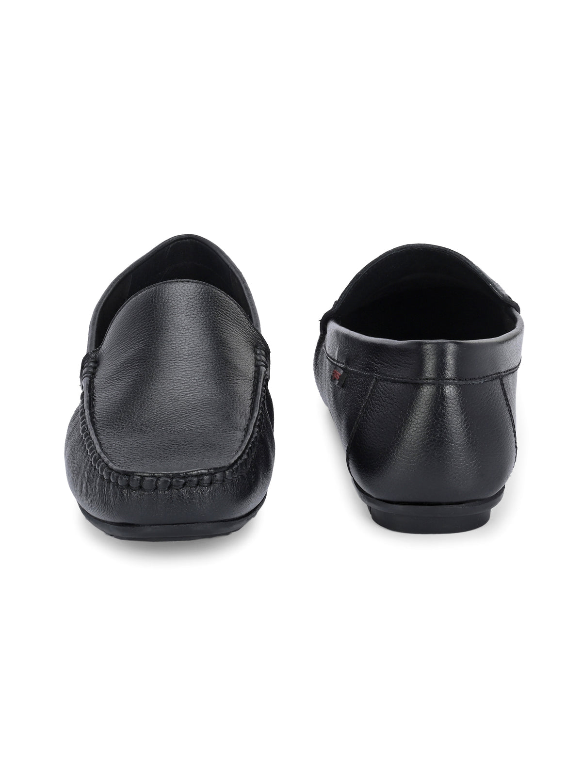 Cedar Plain Leather Cushioned Loafers - The Heels India