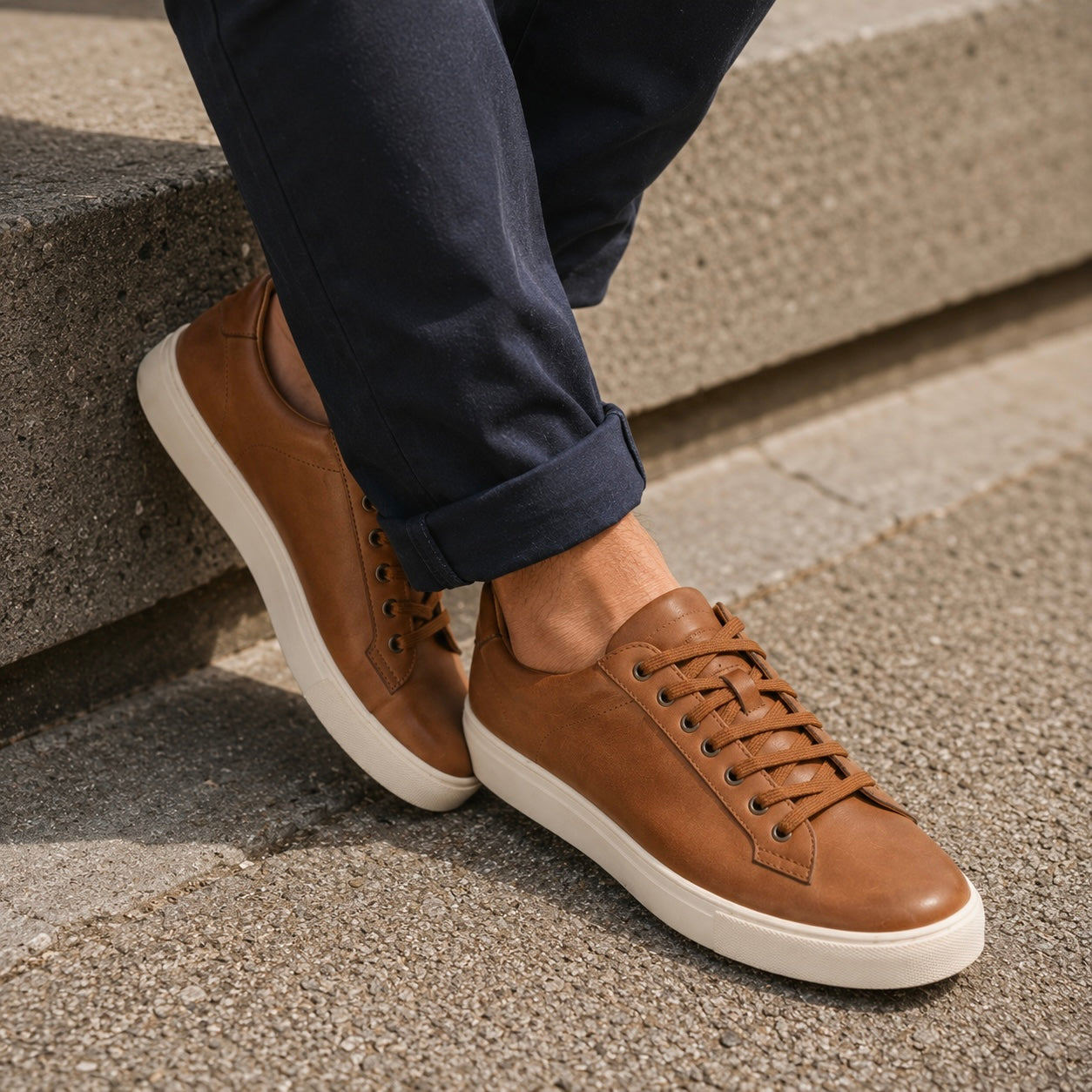 Rome Classic Leather Sneakers - The Heels India