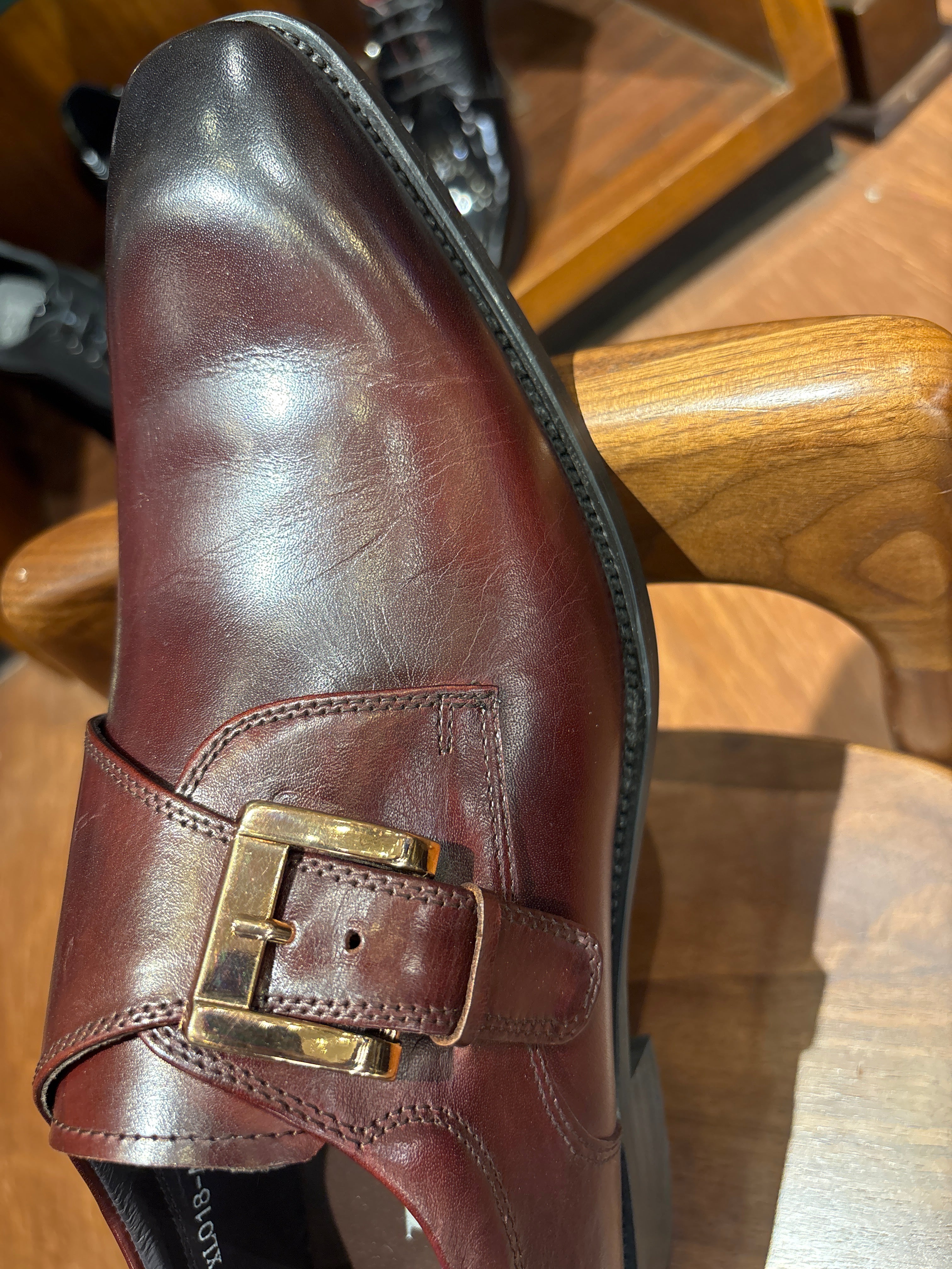 Lorelei Premium Leather Monk Strap Coffee - The Heels India