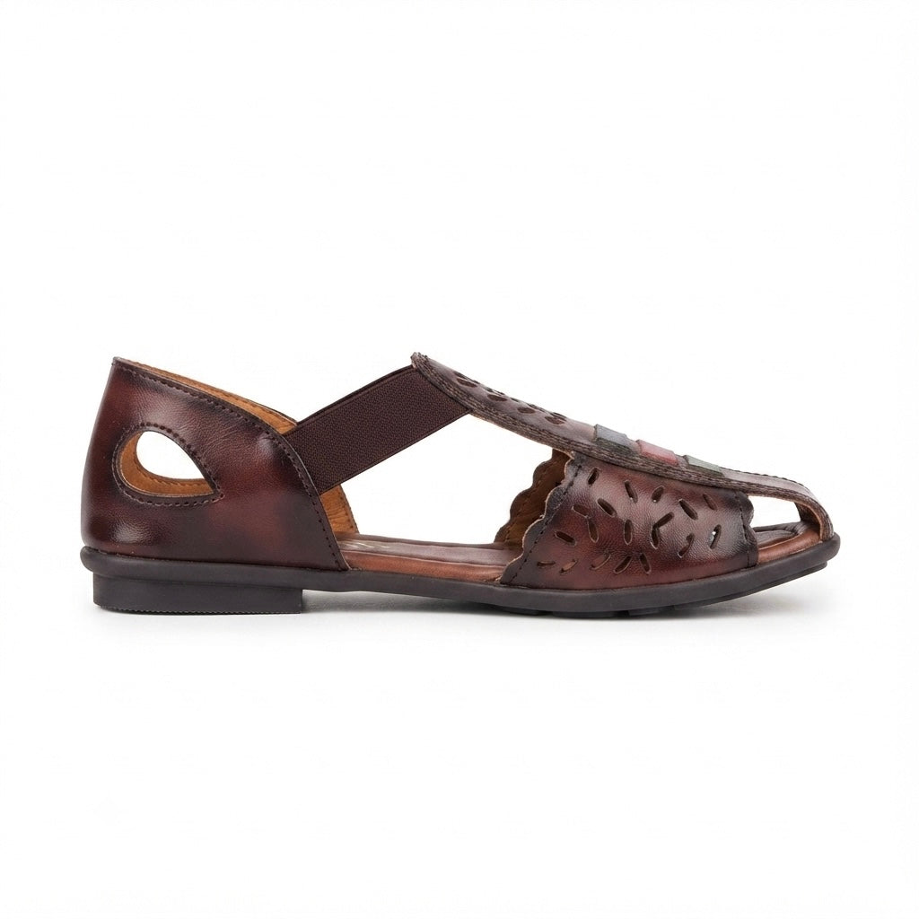Fida Ethnic Leather Roman Sandals