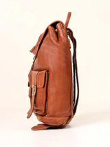 Samba : Real Leather Cognac Backpack