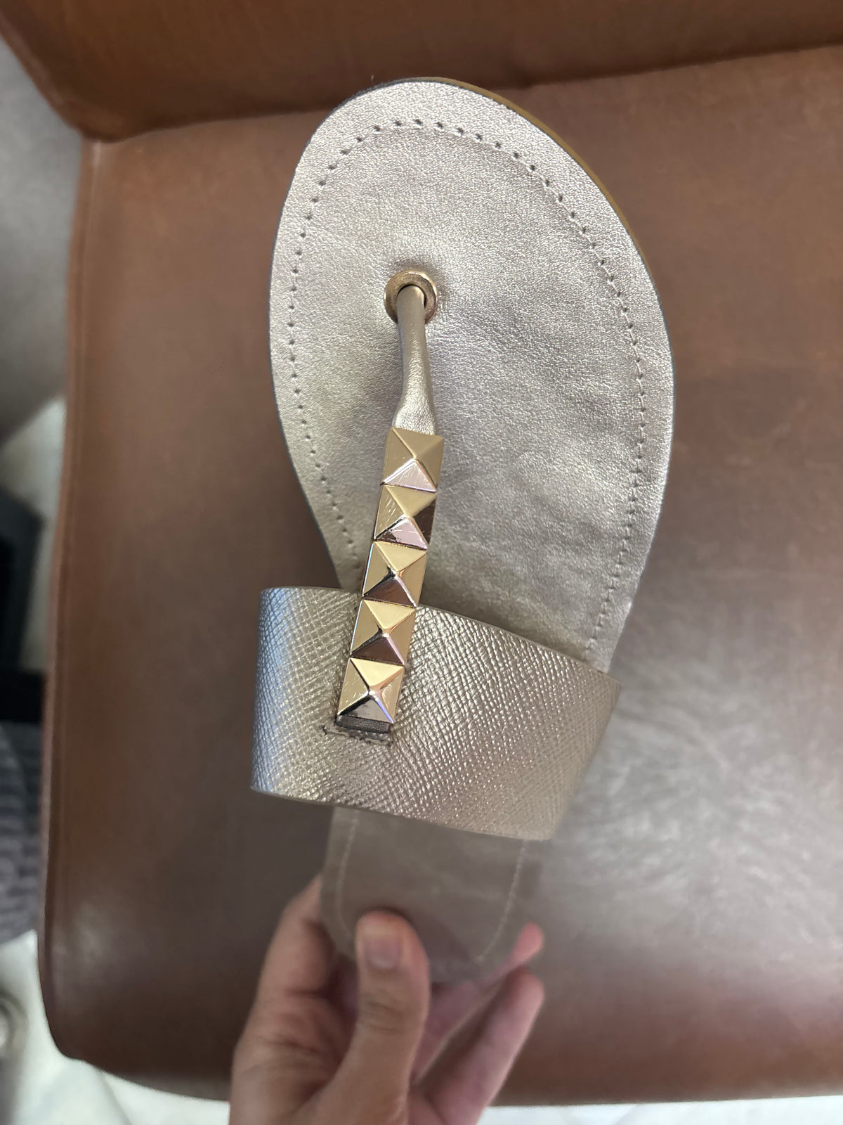 Adele Cushioned Buckle T Strap Slippers