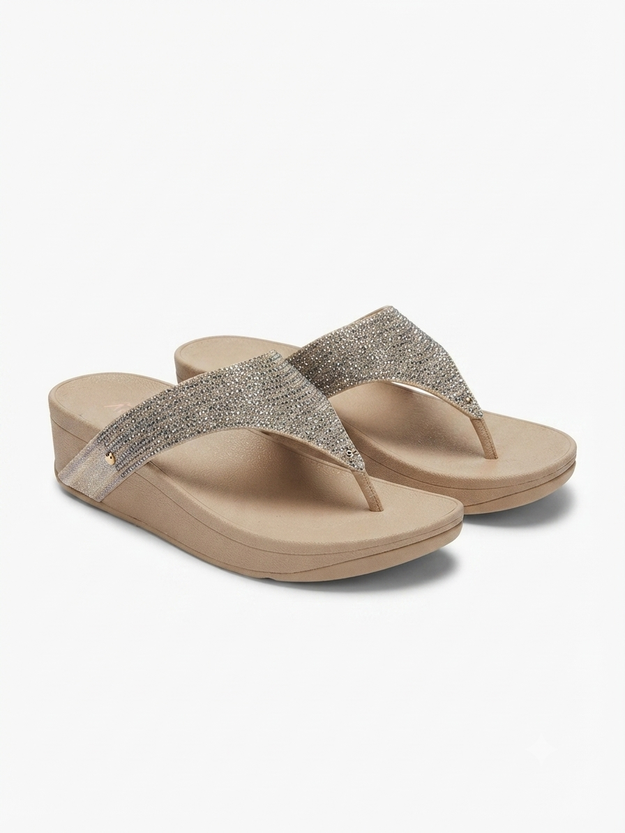 Gemma Bling Comfort Lite Flit Flop Slippers