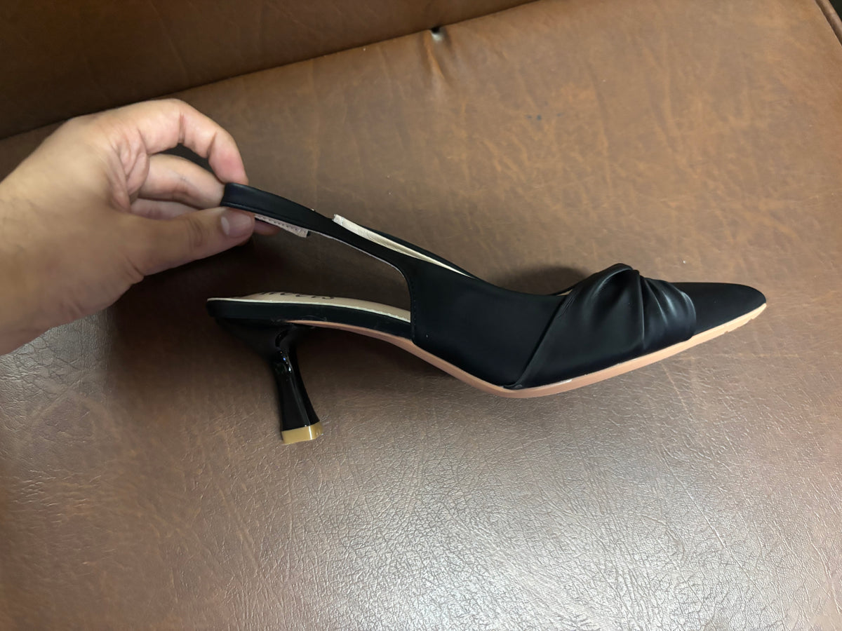 Raya Swirl Sling Back Kitten Heels