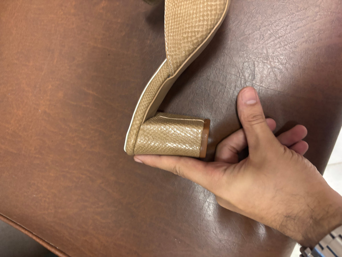 Kiara Slip On Block Heel Mules
