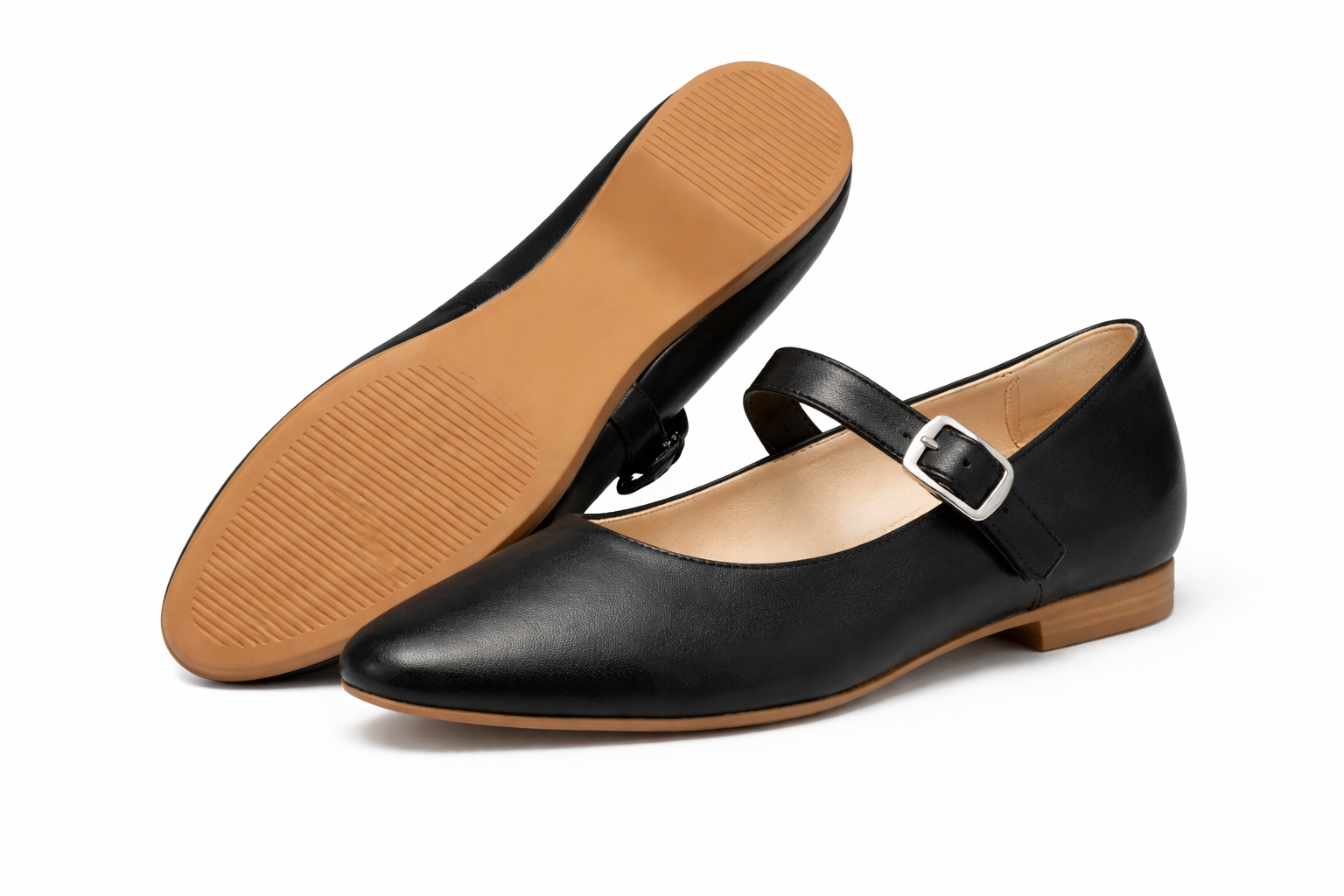 LINA Premium Leather Classic Mary Jane Ballerinas