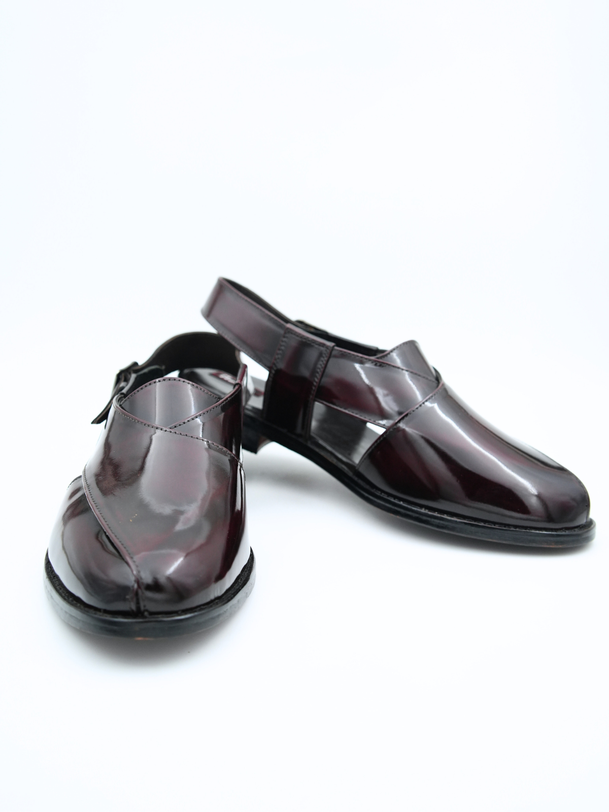 Rampa Leather Ethnic Peshawari Sandals