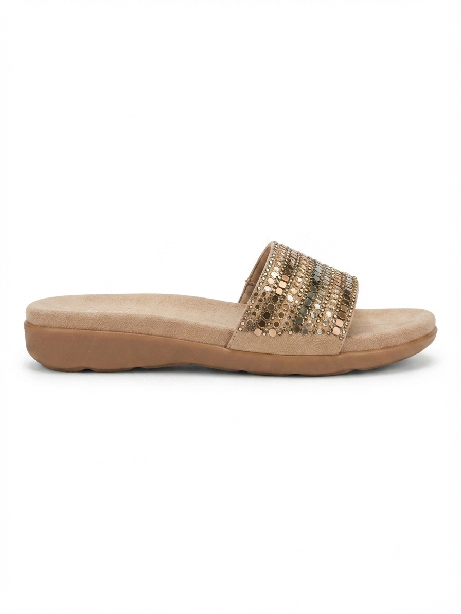 Norelle Cushioned Embellished Comfort Ethnic Sliders