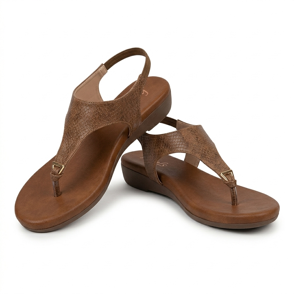 Erica Cushioned Comfort Back Elastic Sandals - The Heels India