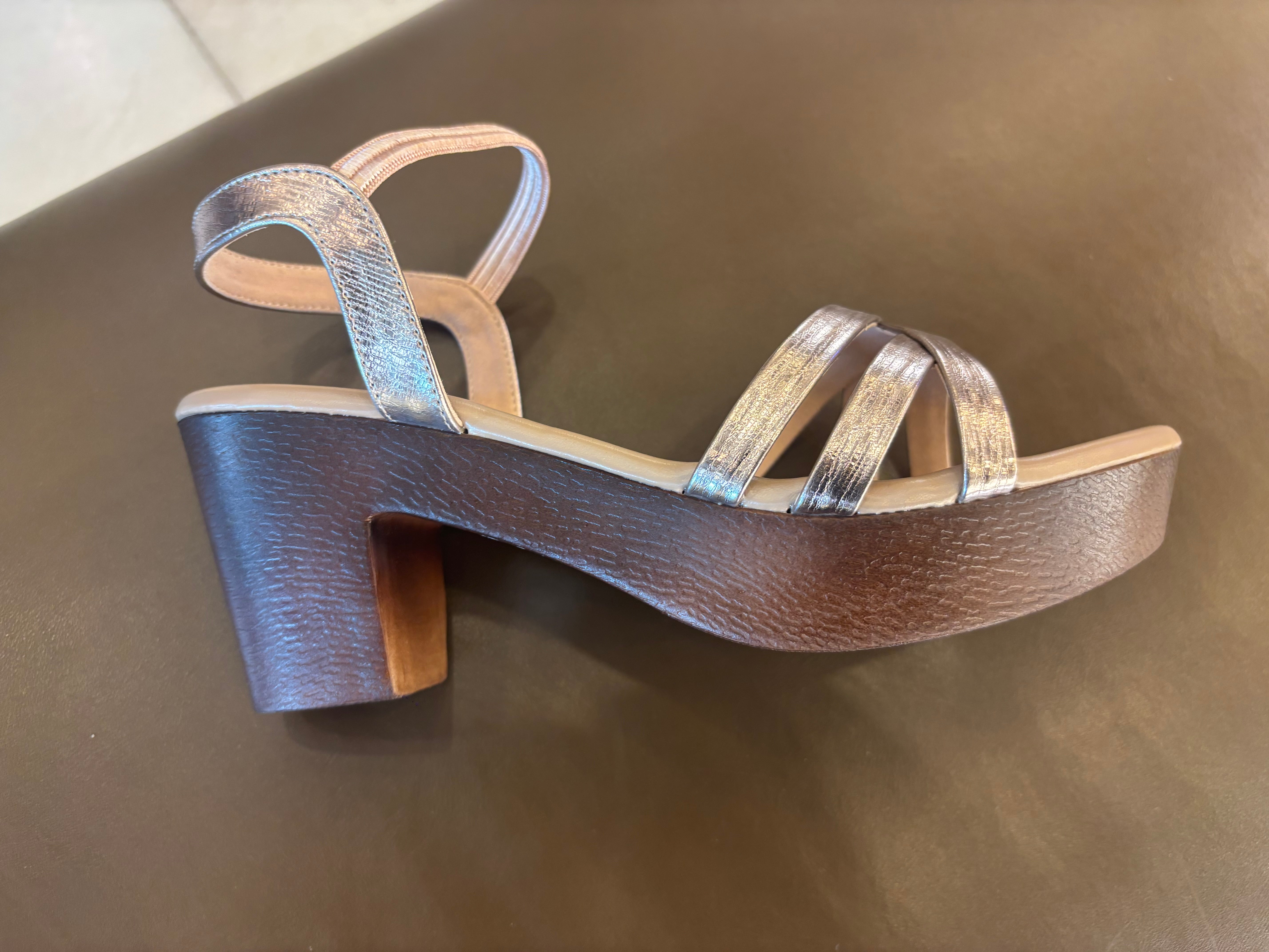 Alba Platform Peep Toe Block Heel Sandals