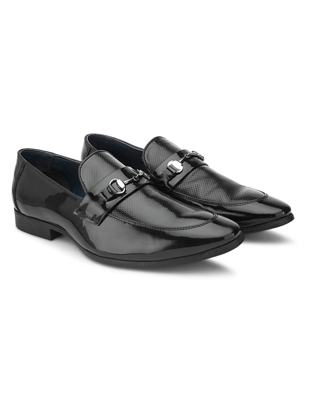 Matthew Black Patent Leather Moccasins - The Heels India