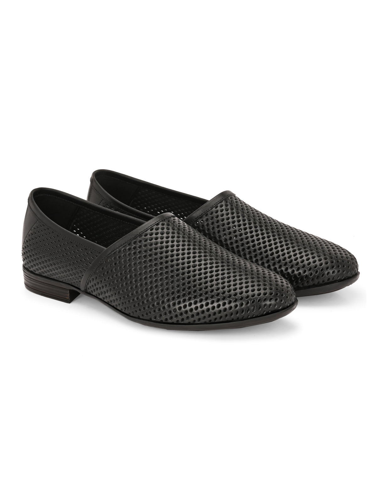 Danza Perforated Leather Slip ons