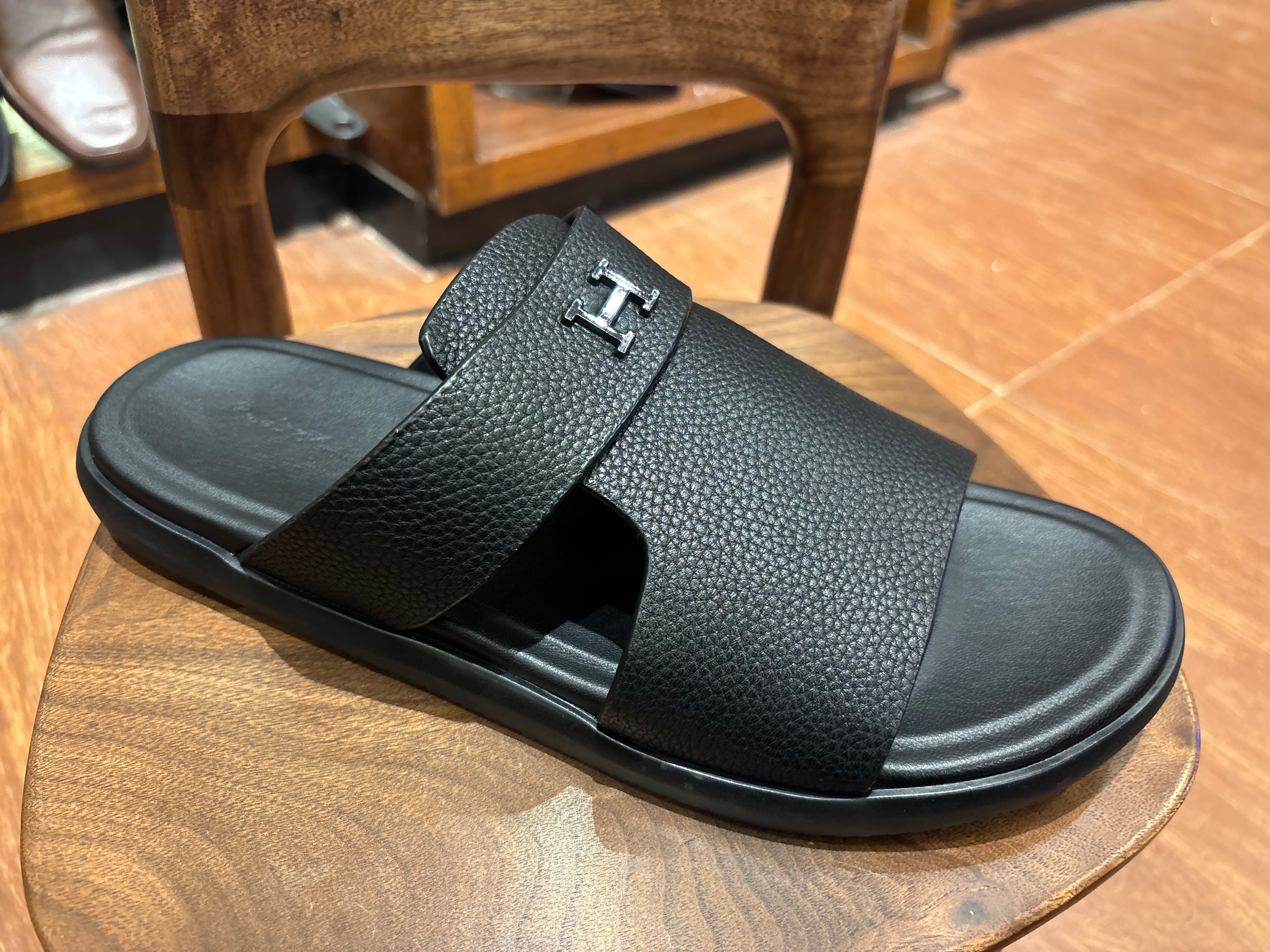 Edward Premium Leather Sliders