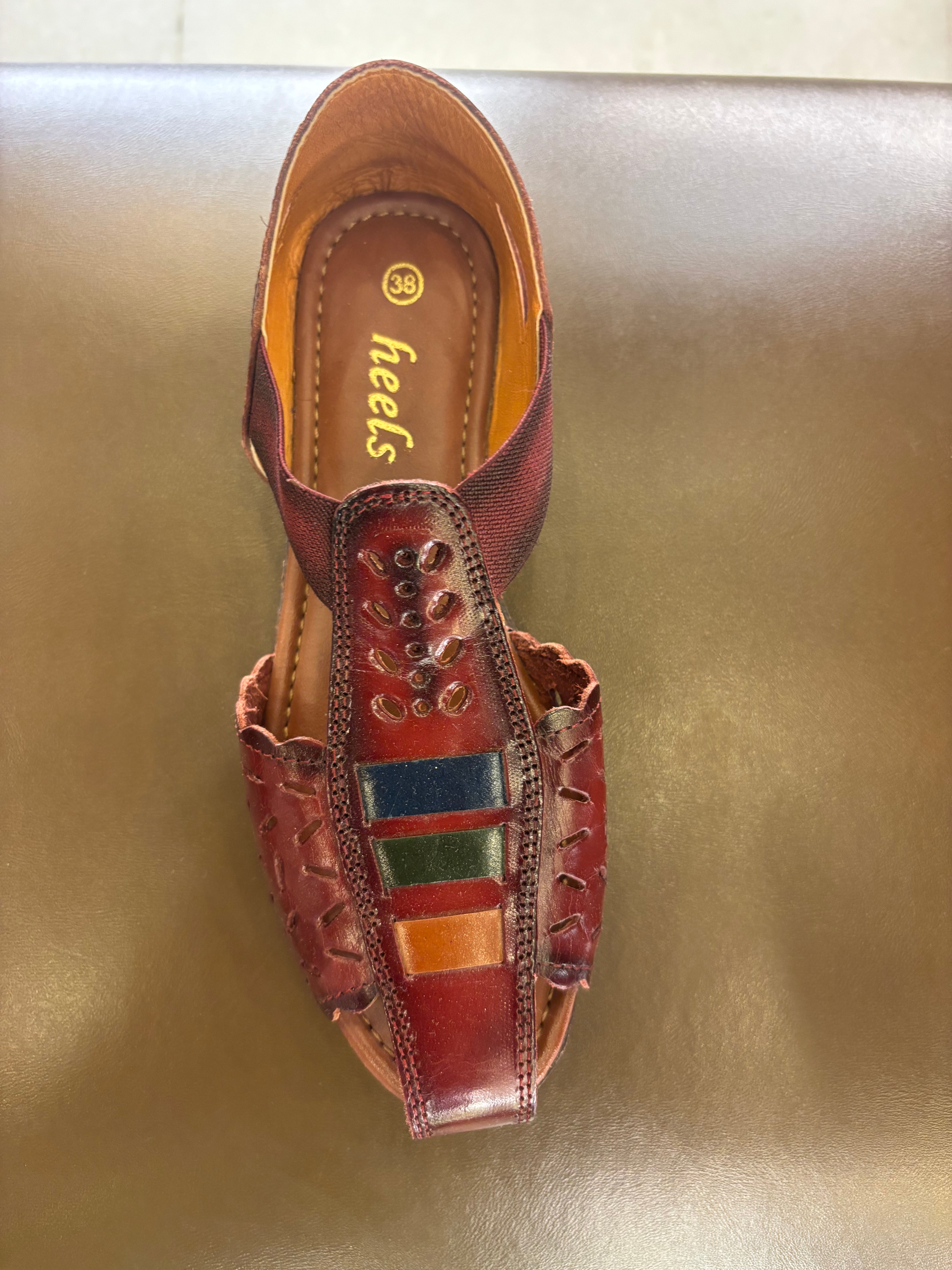 Fida Ethnic Leather Roman Sandals