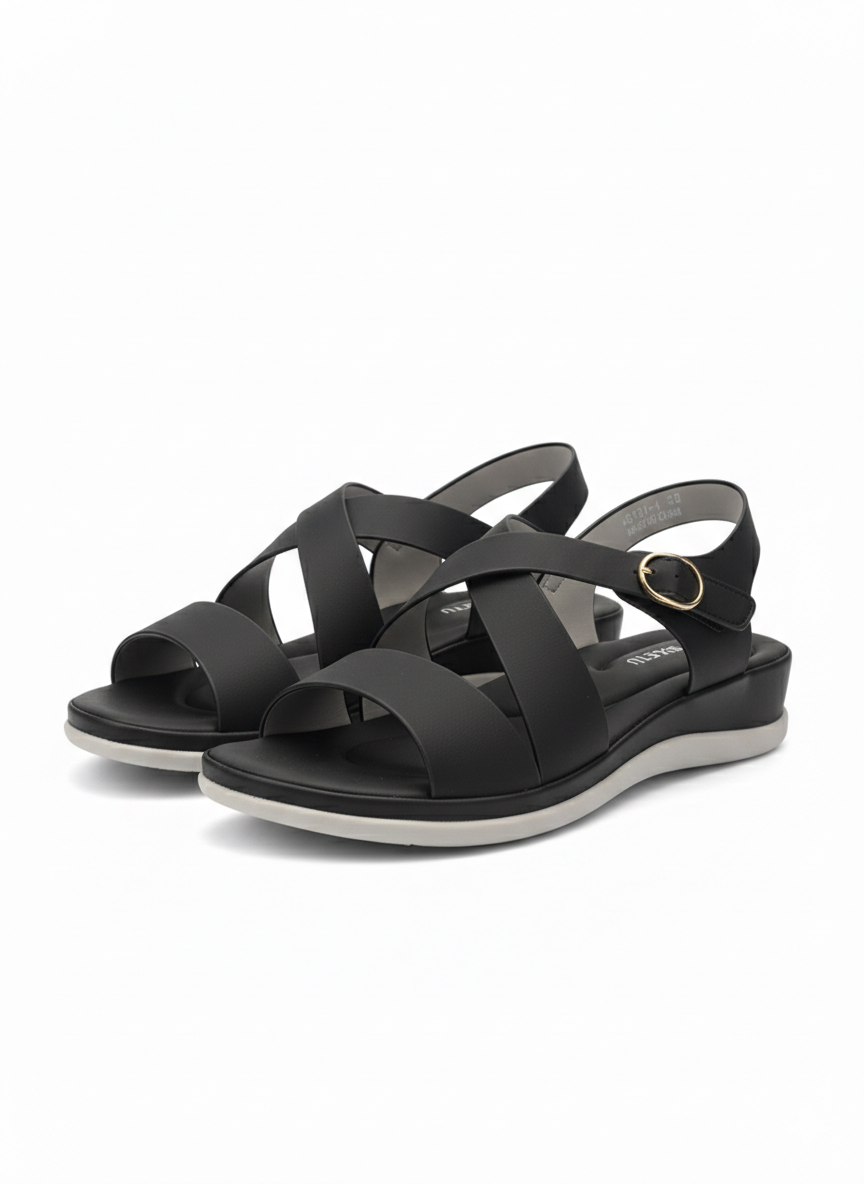 Valencia Cushioned Premium Ankle Strap Sandals - The Heels India