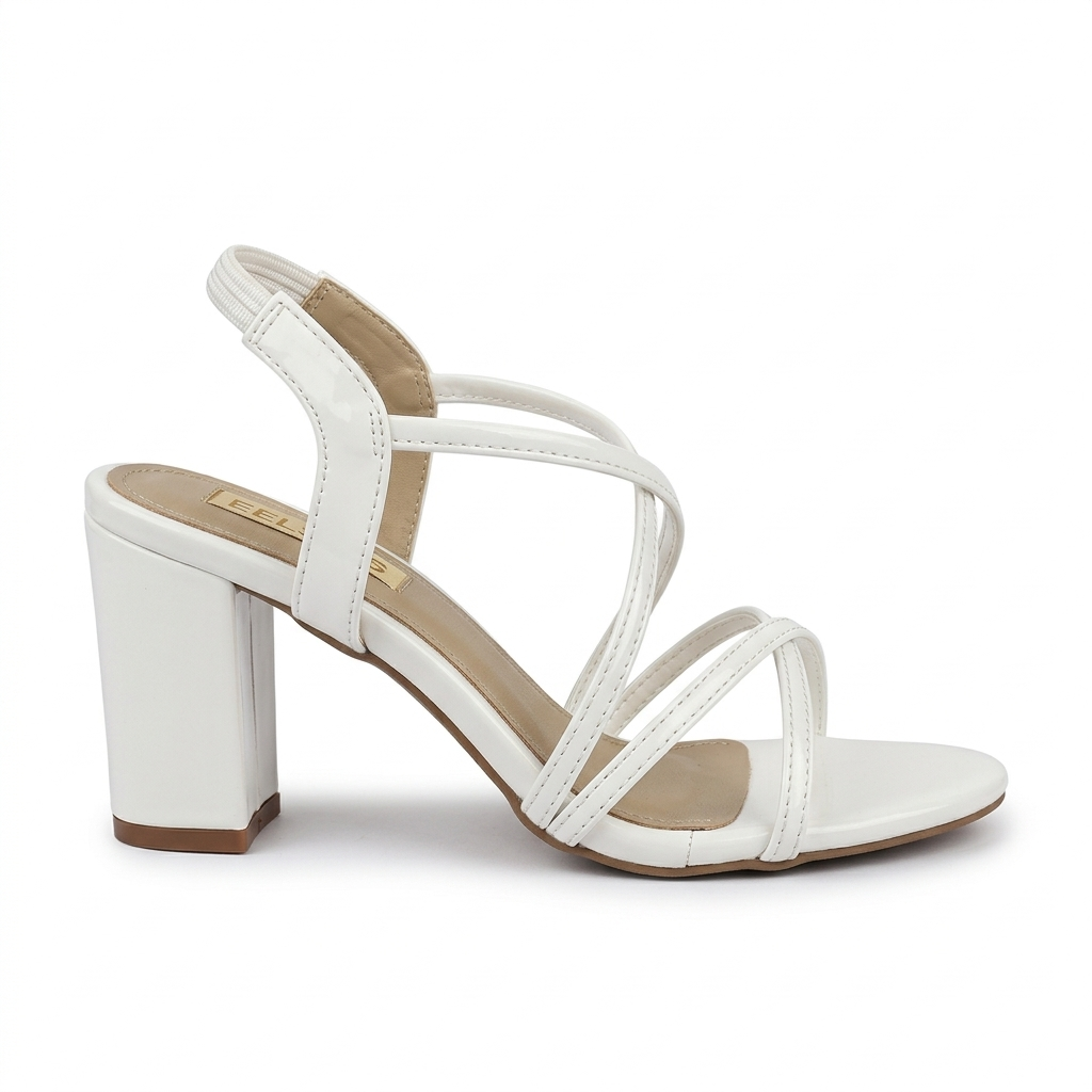 Aurelia Strappy Gladiator Patent Block Heels