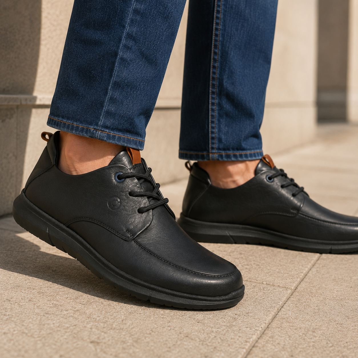 Zero Gravity Noah Leather Lace-up Sneakers - The Heels India